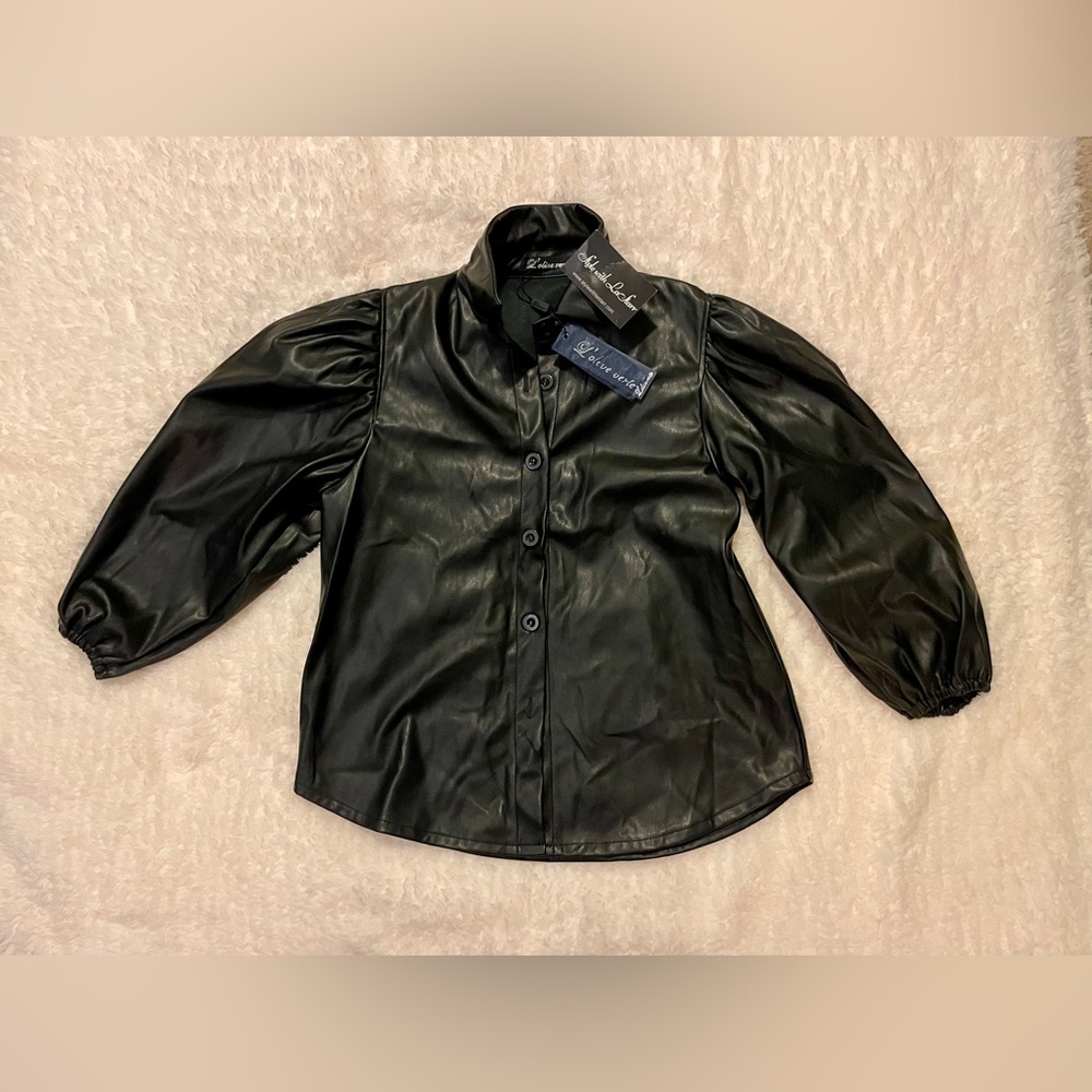 Faux leather jacket from boutique store
